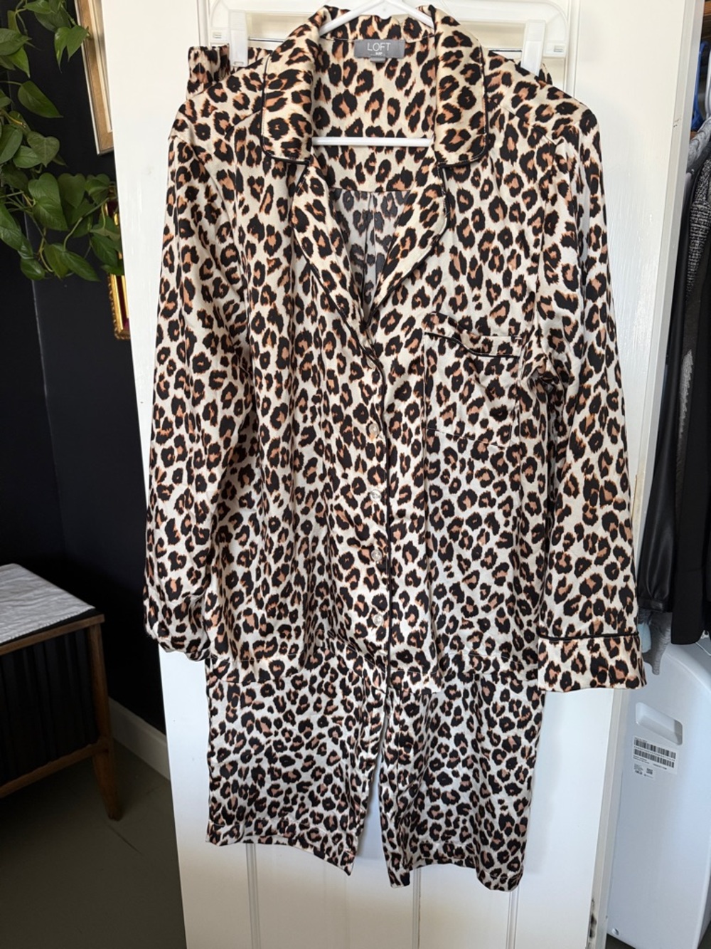 LOFT Leopard Print Matching Sleep Set